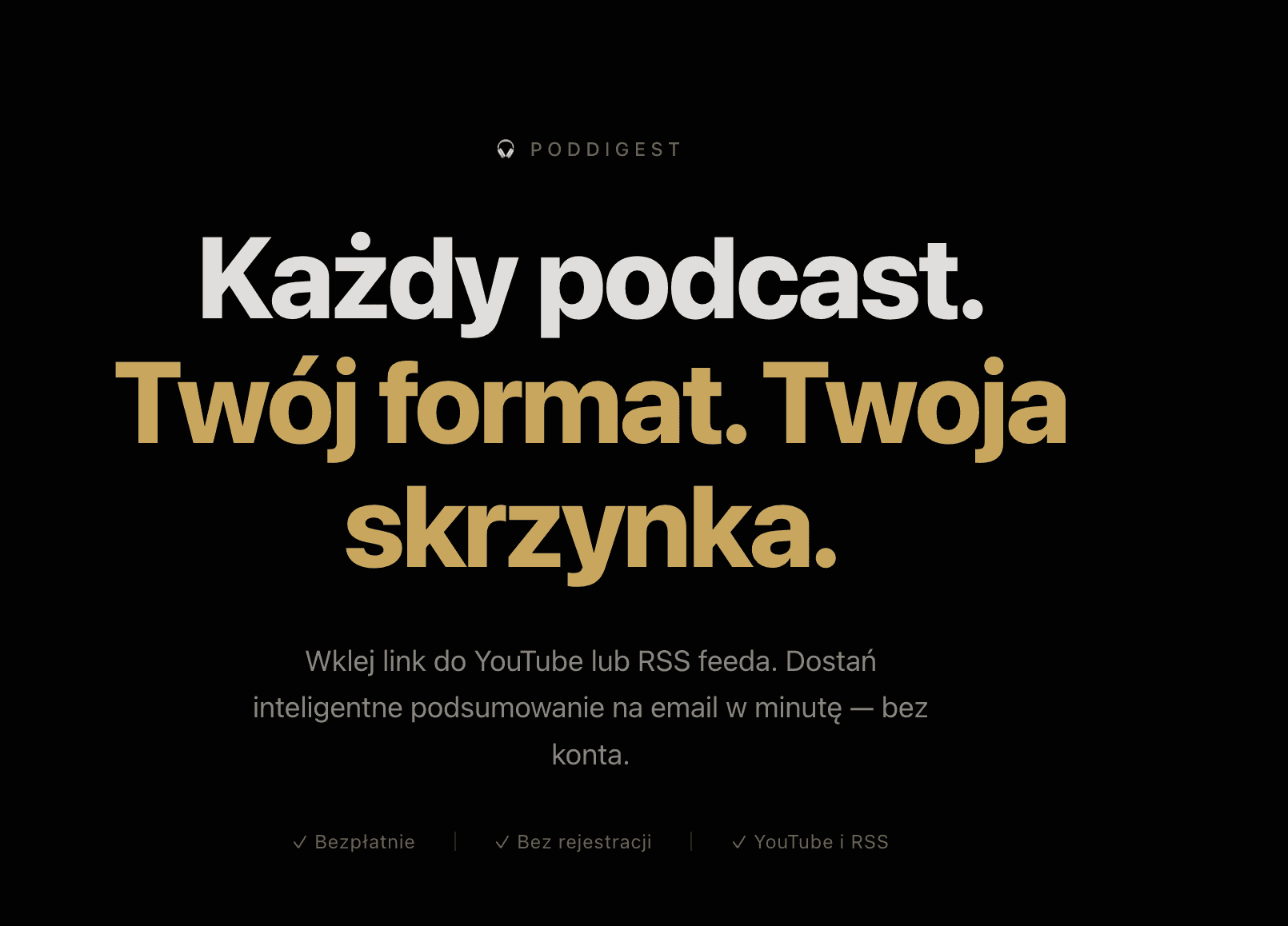Screenshot of PodDigest